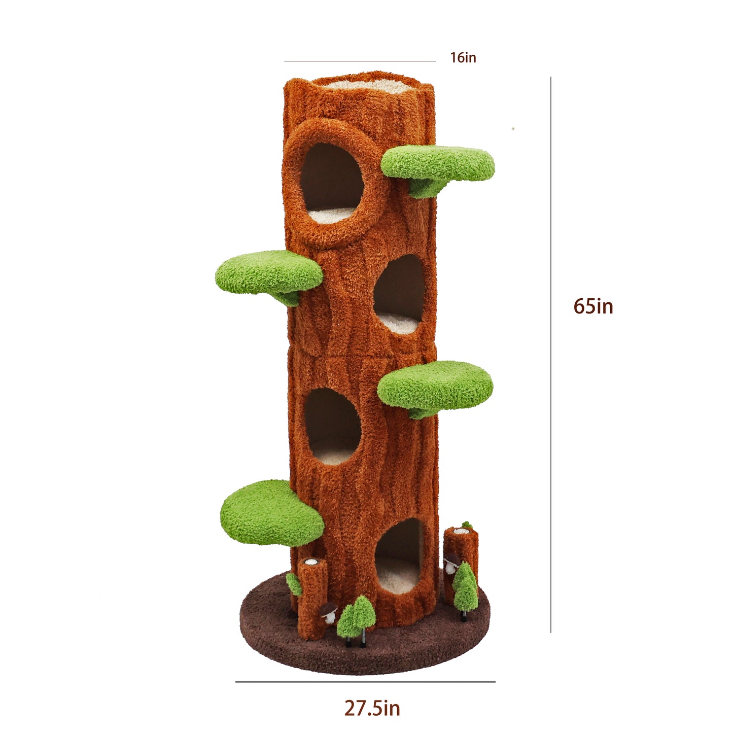 Xiamiao Magic Forest Cat Tree Tower, 65 Inches Tall